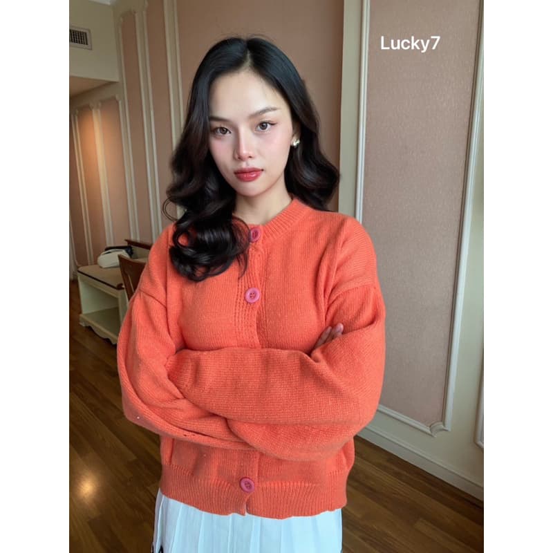 BY IRA POMPOM cardigan สีเรียบ คาร์ดิแกนไหมพรมผ้านุ่มนิ่ม งานตามหา กระดุมใหญ รูปที่ 5