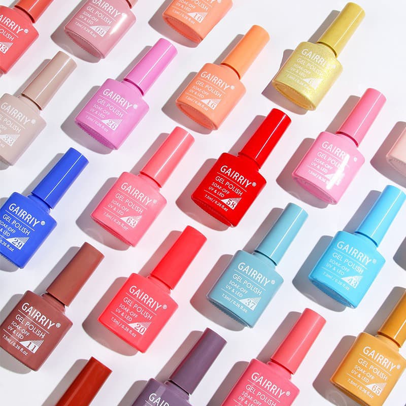สีทาเล็บเจล GAIRRIY สีสวยเหมือนสีขวดมี 80 สีให้เลือก ขนาด 7.5ml. มาก รูปที่ 4