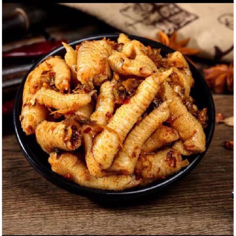 wifi mala ตีนไก่ดองพริกสำเร็จรูป 70-80g เพียงเเกะซองก็อร่อยได้ทันทีค่ะ รูปที่ 5