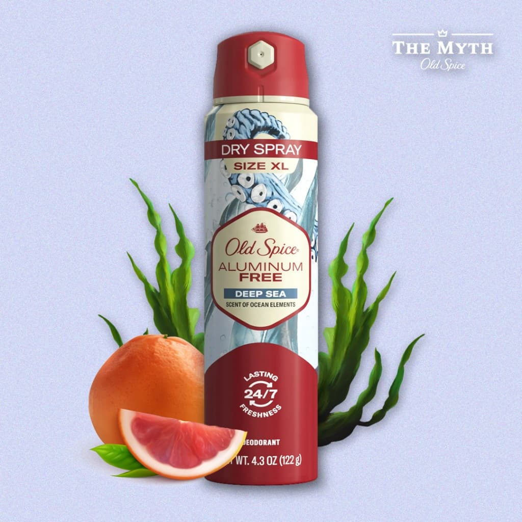*ของแท้นำเข้าจากUSA* Old Spice Dry Spray รวม สเปรย์ 122g คุมเหงื่อและระงับกลิ่นกาย คล้ายเนื้อขาว รูปที่ 3