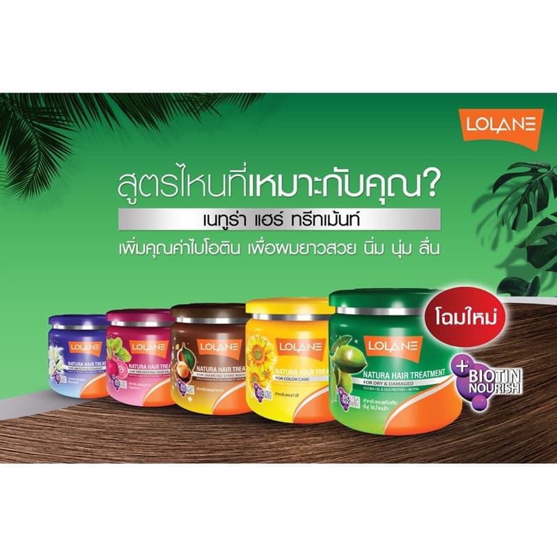ครีมหมักผม โลแลน เนทูร่า แฮร์ ทรีทเม้นท์ 250/500 กรัม | Lolane Natura Hair Treatment รูปที่ 2