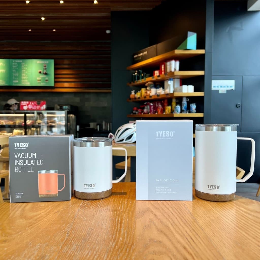 TYESO แท้ แก้วกาแฟความจุขนาดใหญ่พร้อมที่จับ 710ml รูปที่ 8