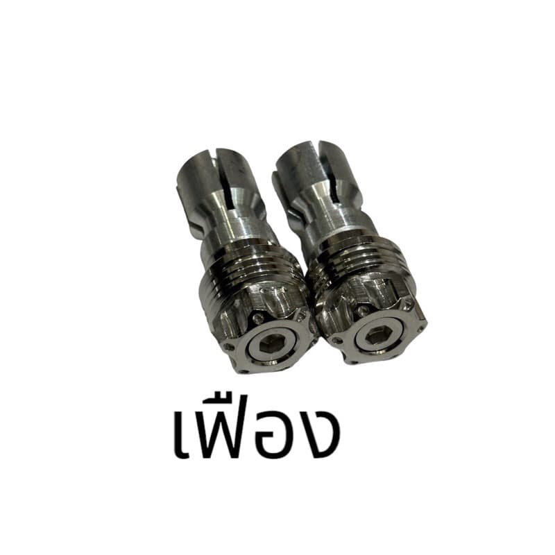 ปลายแฮน ปลายแฮนด์แต่ง สแตนเลสแท้ 100% สีเงิน สำหรับรถรุ่นทั่วไป รูปที่ 4