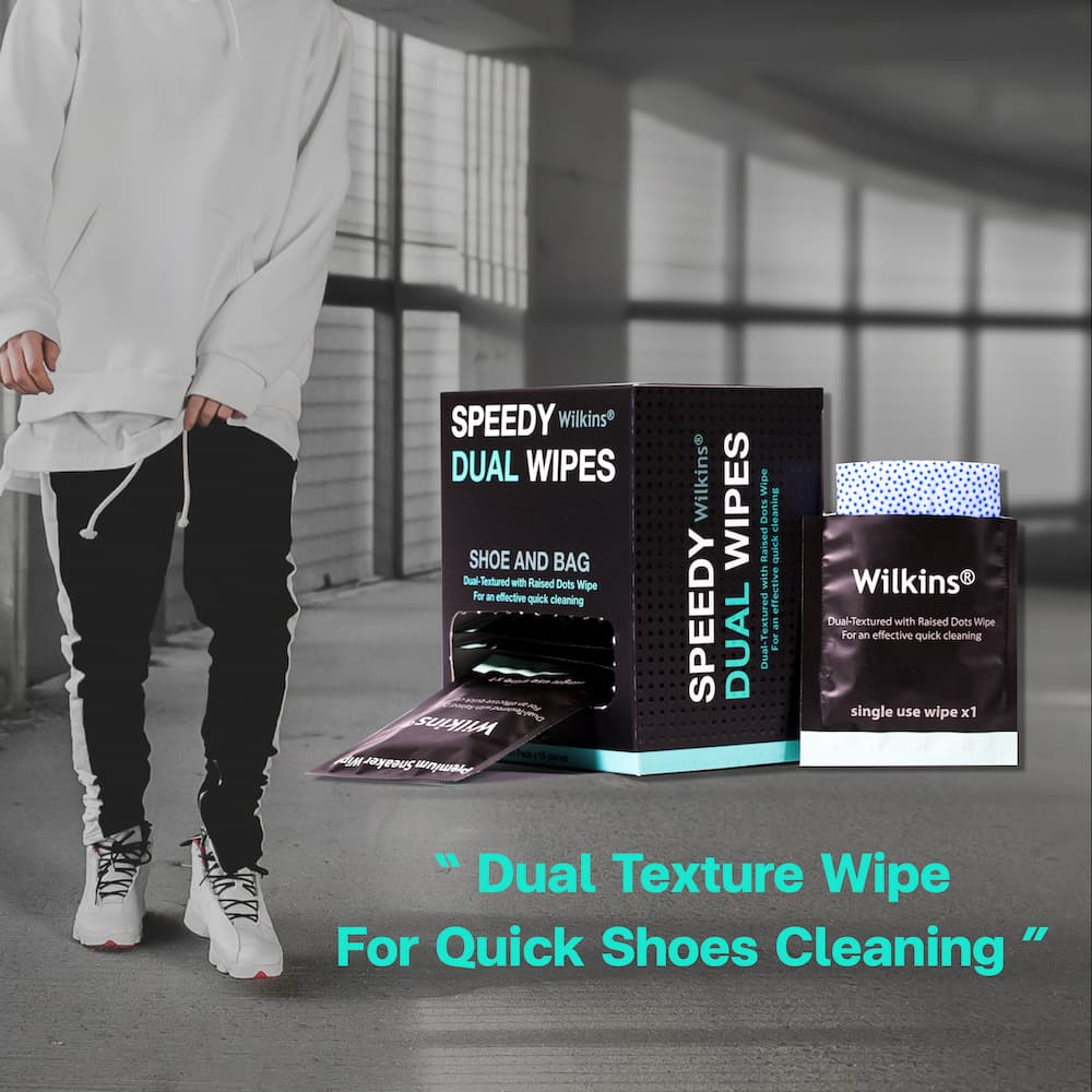 ผ้าทำความสะอาดรองเท้า แบบพกพา Wilkins Speedy Dual Wipes รูปที่ 5
