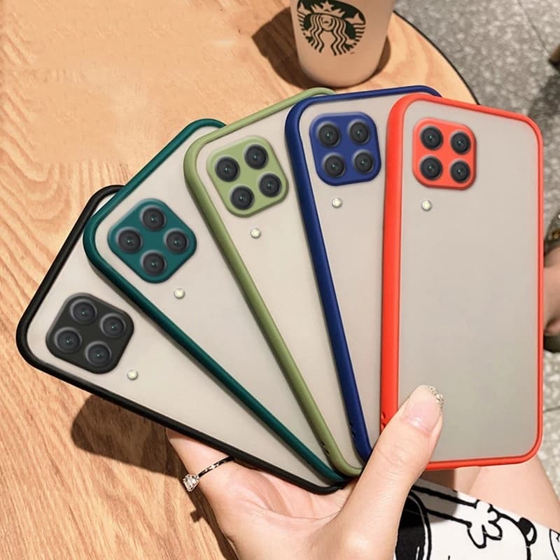 เคสขอบสีหลังด้าน SAMSUNG Note20 Note20ultra S20fe A51 A71 4G A31 S21fe A42 A32 4G/A32 5G เคสกันกระแทก025 รูปที่ 7