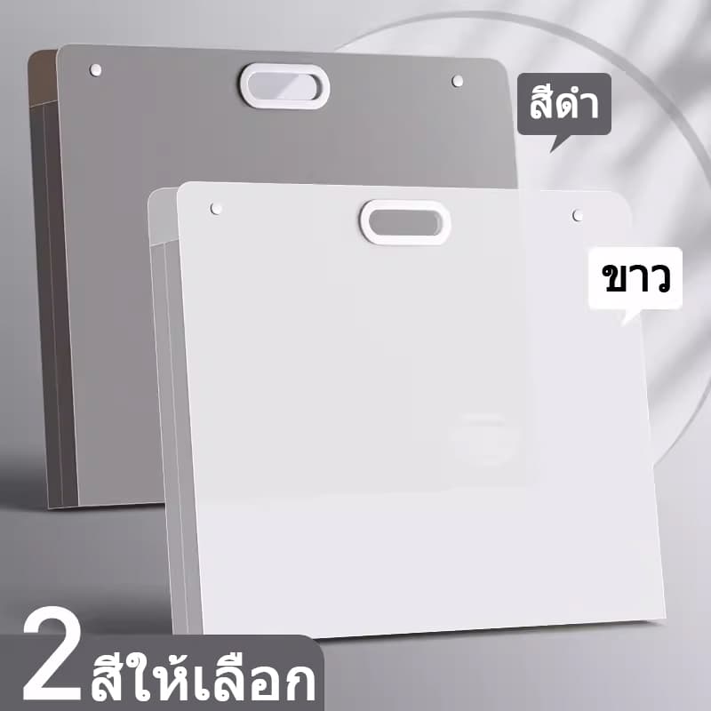 โฟลเดอร์ภาพวาด A2/A3 ถุงเก็บของ แบบพกพา PP โฟลเดอร์ แฟ้มโชว์เอกสาร จัดเก็บกระดาษวาดภาพ คอลเลกชันงานศิลปะ รูปที่ 6