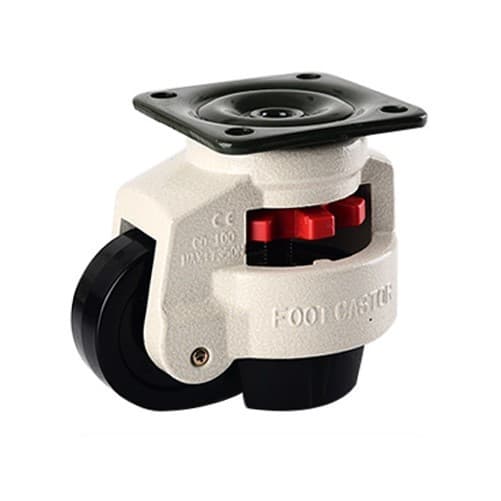 " GD-F " Leveling Adjustment Caster ล้อปรับระดับได้ ล้อเลื่อนติดเครื่องจักร ล้อโหลดต่ำรับน้ำหนักสูง แป้นสี่เหลี่ยม รูปที่ 2