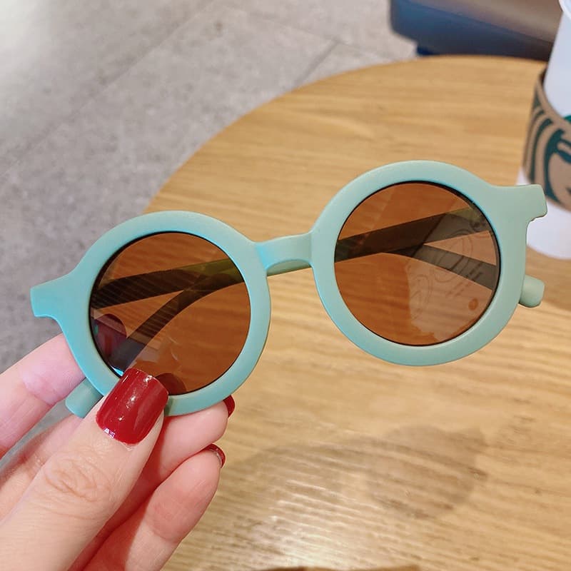 แว่นตาเด็ก แว่นตาเด็กแฟชั่น กันแดด ป้องกันรังสี UV400 สีทึบ มีหลายสีให้เลือก สินค้า รูปที่ 7