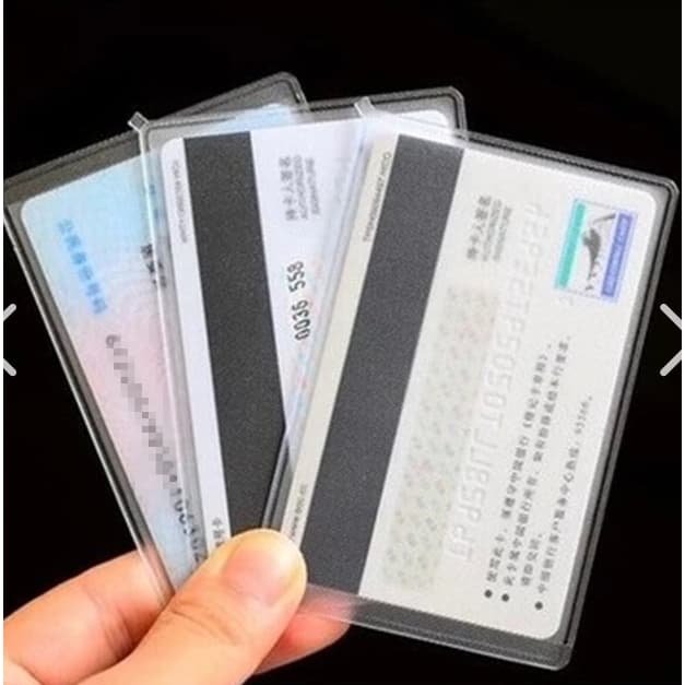 1 ชิ้น ปกบัตร PVC ปกบัตร IC เคลือบด้าน ป้องกันแม่เหล็ก บัตรประจําตัว รูปที่ 9