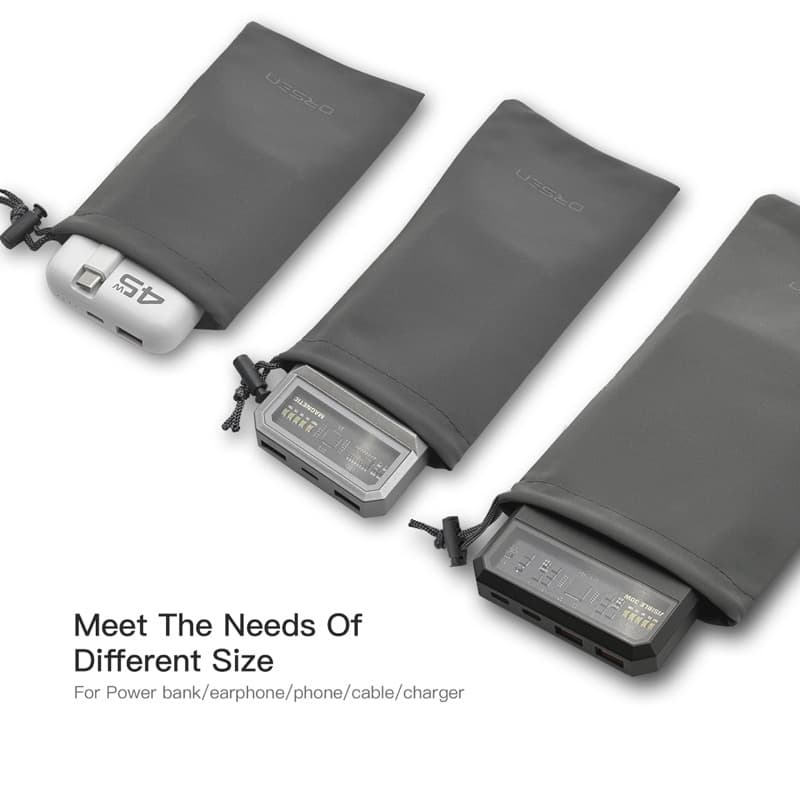 Orsen By Eloop กระเป๋า Pouch BAG E14 ซองกำมพหยี่ เก็บพาเวอร์แบงค์ เล็กกระทัดรัด สินค้า รูปที่ 4