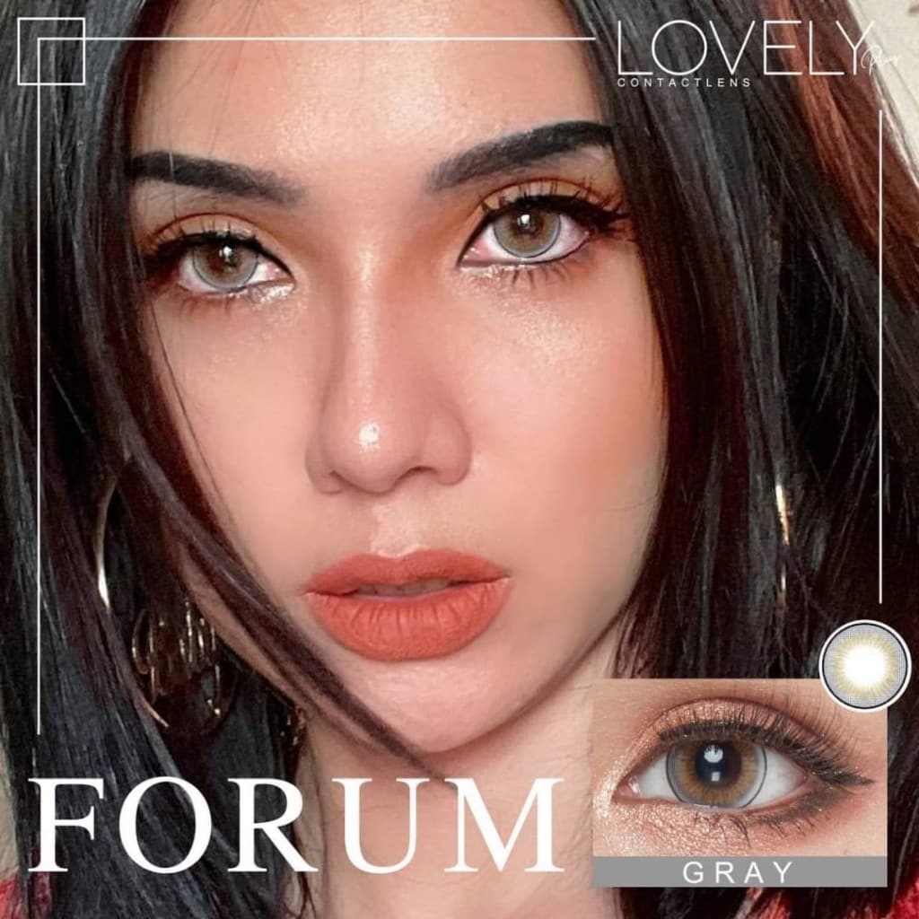 มีค่าสายตา Lovelylens Forum /Anna Gray Brown บิ๊กอาย สุดปัง คอนแทคเลนส์ รายเดือน มีอย แถมตลับฟรี เลนส์นิ่ม รูปที่ 2