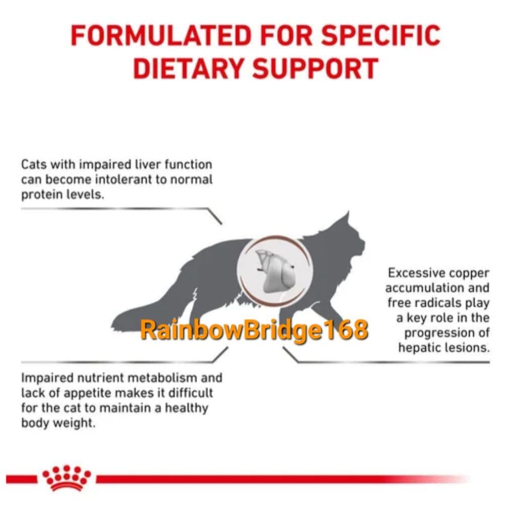 Royal Canin Hepatic 2kg Cat โรยัลคานิน อาหารแมวโรคตับ ถุงขนาด 2 กิโลกรัม รูปที่ 4