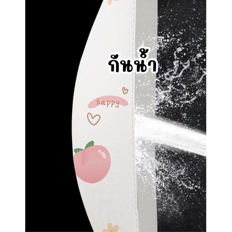 มีของแถม ผ้าหนา ม่านกั้นห้องน้ำ ม่านอาบน้ำ ม่านห้องน้ำกันเชื้อรา อาบน้ำ ห้องน้ำ รูปที่ 5