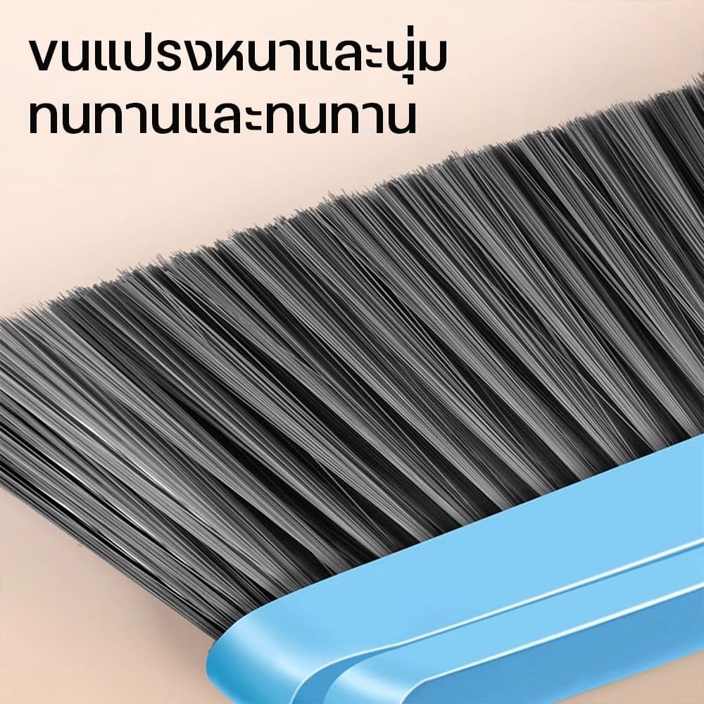 ชุดไม้กวาด ไม้กวาดพร้อมที่ตักผงหรือตักขยะ ที่โกยผงชุดที่โกยผงเอนกประสงค์ มี 3สี กวาดเข้าถึงทุกมุมของบ้าน รูปที่ 3