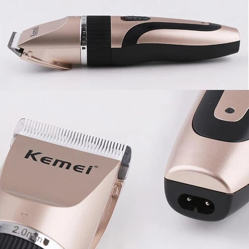 Kemei Km-1053 ปัตตาเลี่ยนตัดขนสุนัข ไร้สาย KM1053 แบตตาเลี่ยนตัดขนแมว ตัดคม เสียงเงียบ หวีรอง 4 ขนาด ของแท้ คละสี รูปที่ 6