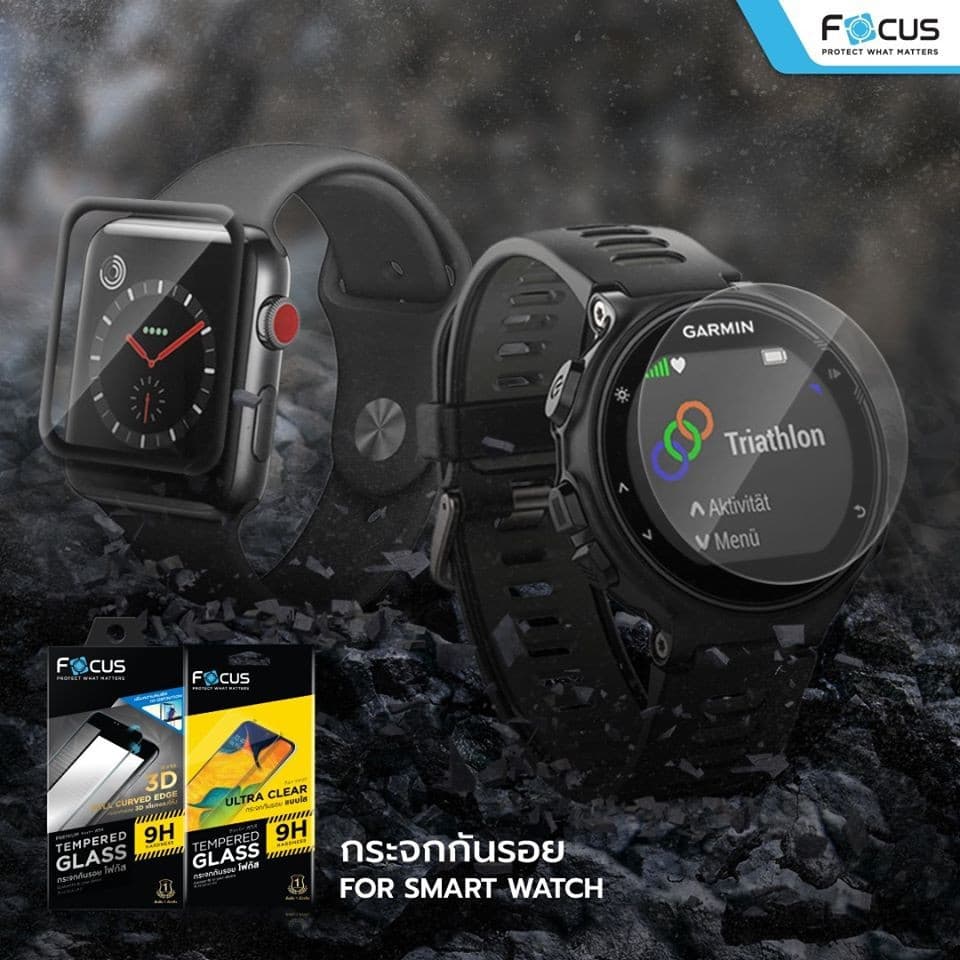 Focus ฟิล์มกระจก แบบใส สำหรับ Apple Watch Ultra 1/2/3 49mm รูปที่ 3