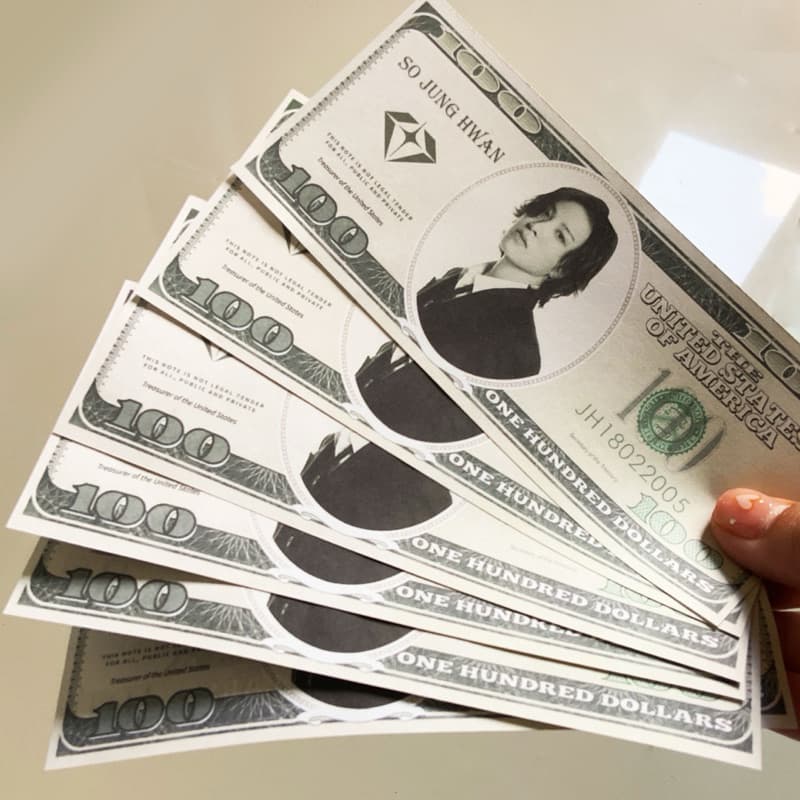 สินค้า giveaway เงินปลอมหน้าศิลปิน แบงค์ปลอมหน้าตัวเอง ตั๋วหนัง ล็อตเตอรี่ เปลี่ยนรูปได้ สั่งทำไปแจกหน้าคอน แจกเพื่อน รูปที่ 9
