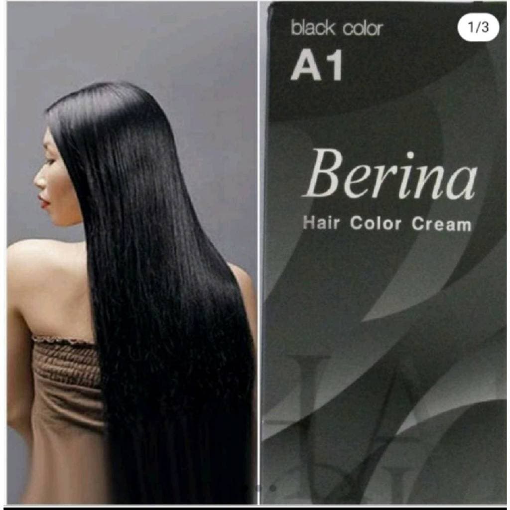 Berina A1 ครีมย้อมผม สีดำ เบอริน่า เอ1 ยกโหล รูปที่ 3