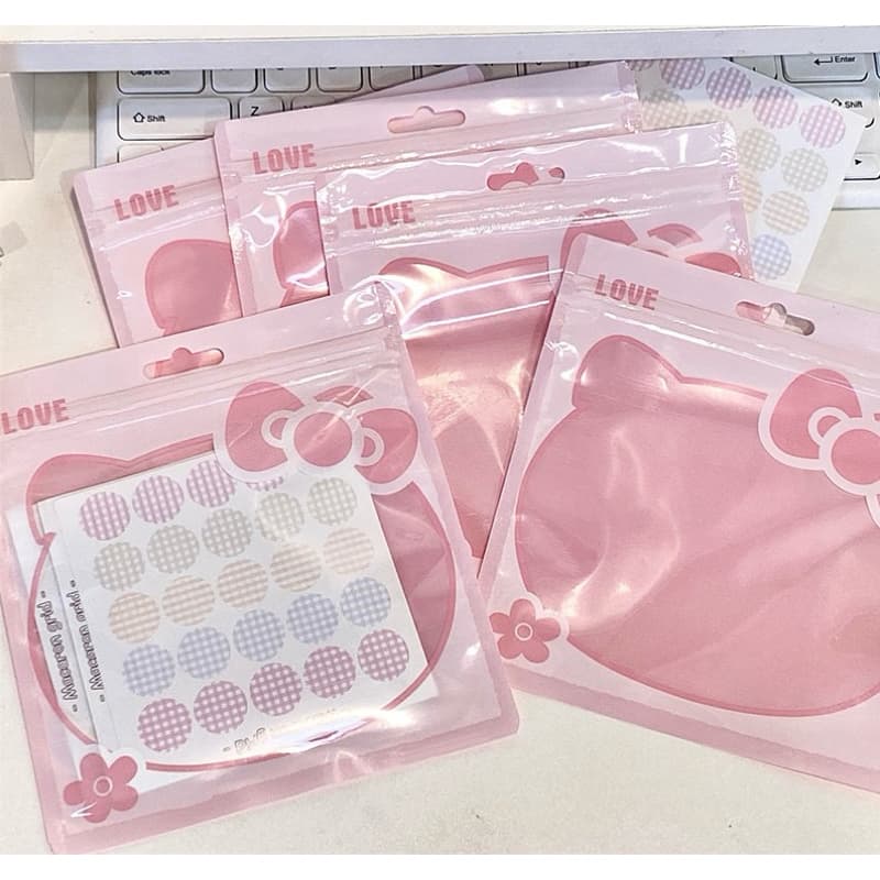 !ถุงซิปล็อค ลายการ์ตูนคิตตี้ kitty แพค10ชิ้น สีชมพู ซองน่ารัก รูปที่ 2