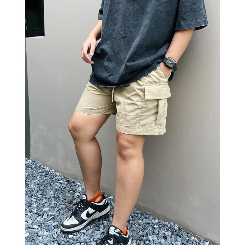 กางเกงคาโก้ขาสั้น ผ้าไนล่อน ใส่สบายไม่บาง รูปที่ 3