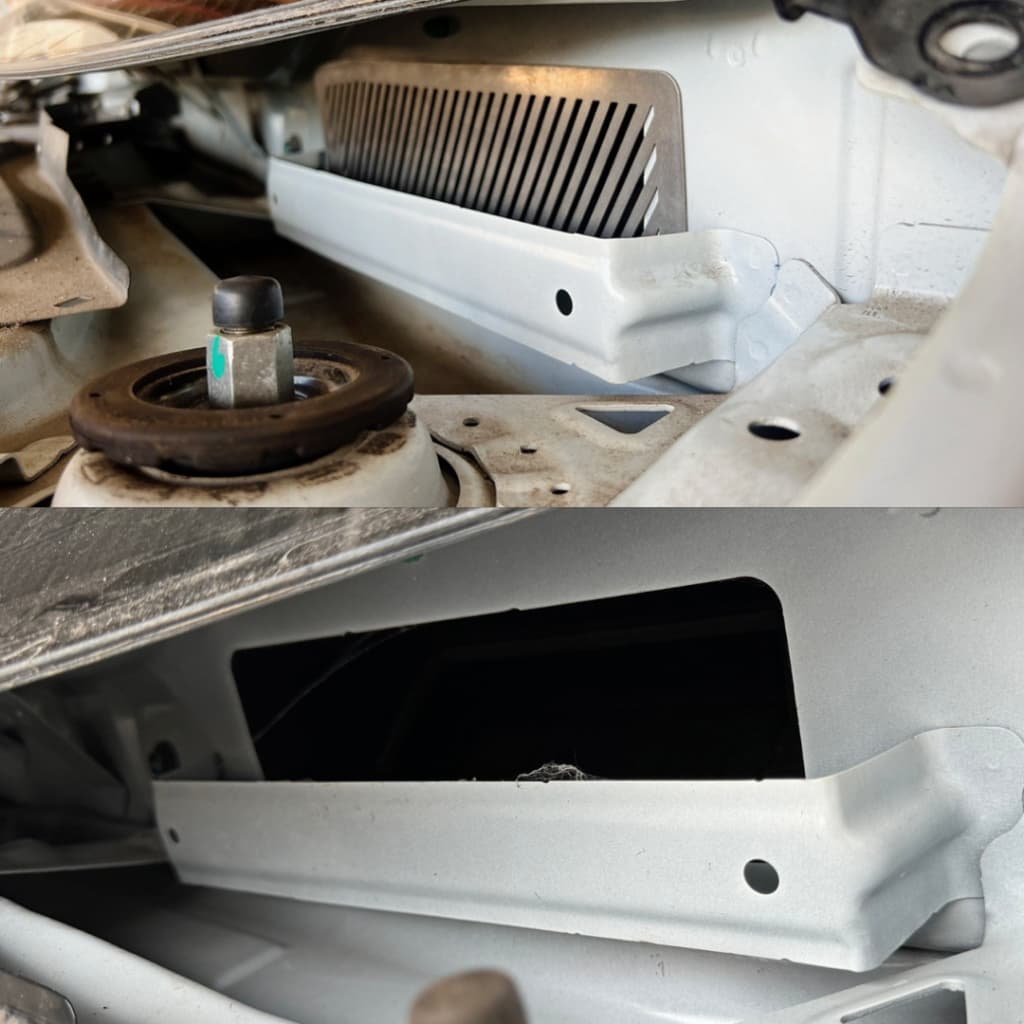 ตะแกรงกันหนู Honda City Turbo , Hatchback , e:Hev SV RS 2020 - 2026 แผ่นกันหนูสแตนเลส รูปที่ 4