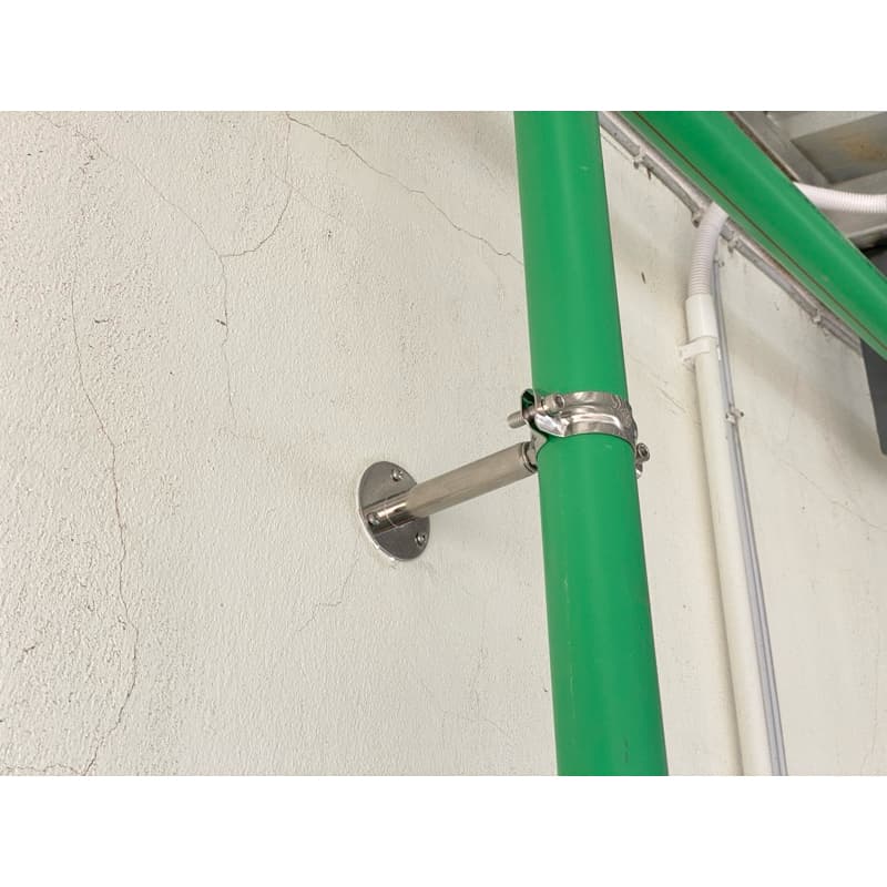 Pipe Calmp SS304 ที่ยึดท่อประปา แคล้มป์จับท่อ ปรับได้ 10-15 ซม. มีขนาด 2 หุน - 4 นิ้ว รูปที่ 2