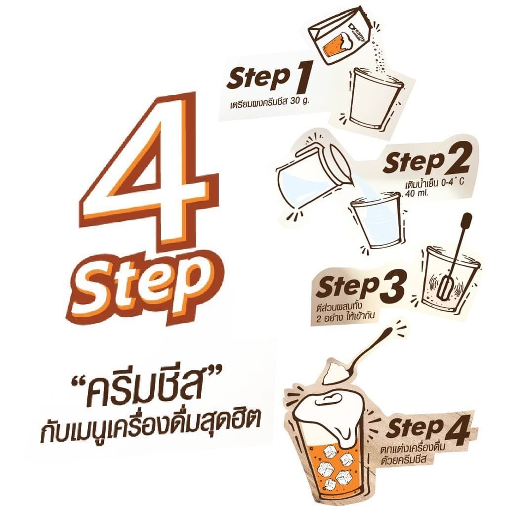 ผงวิปครีมชีส ดรีมมี่ dreamy 400กรัม WANNA ผงวิปชีส ครีมชีส ผงครีมชีส ผงโฟมชีส ผงวิปโฟมชีส รูปที่ 3