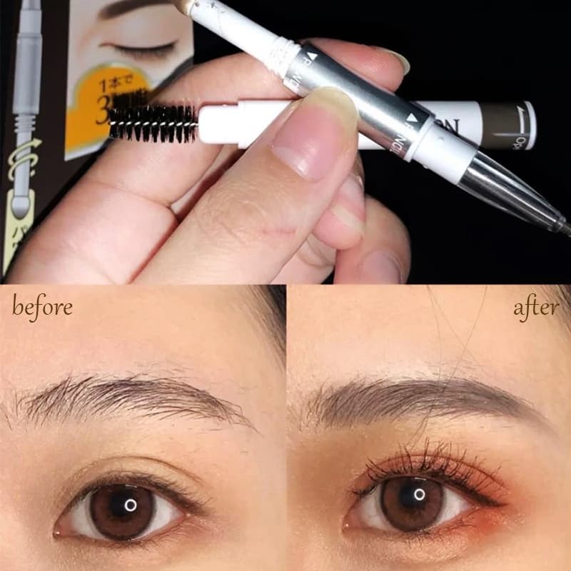 Sana New Born EX Eyebrow ดินสอเขียนคิ้ว 3 in 1 ดินสอ ที่เขียนคิ้วและแปรงปัด รูปที่ 5