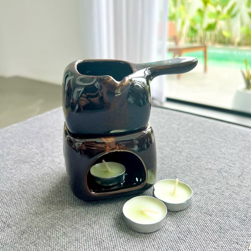 เตาน้ำมันหอมระเหย แยกถ้วยน้ำมันได้ Essential oil butner ออฟฟิศซินโดรม ใช้ในบ้าน ร้านนวด สปา โรงแรม (ซื้อเยอะมีราคาส่ง รูปที่ 4