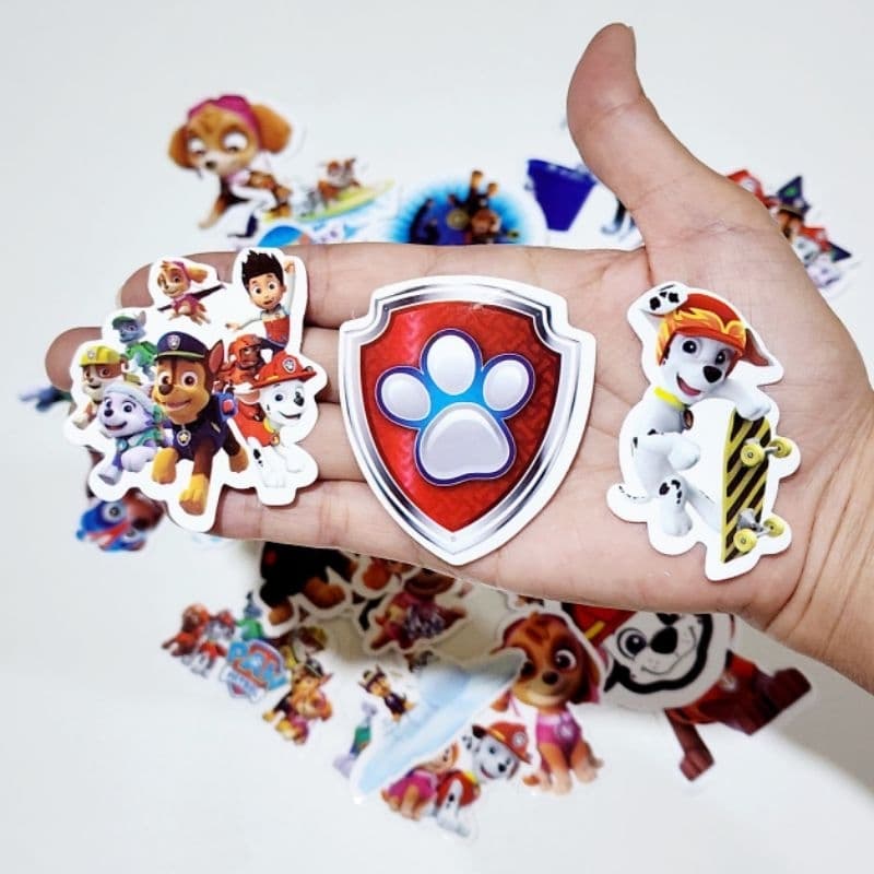 สติ๊กเกอร์ Paw Patrol พอล พาโทรล ติดแน่น กันน้ำ ติดขวดน้ำ ของเล่น sticker รูปที่ 7