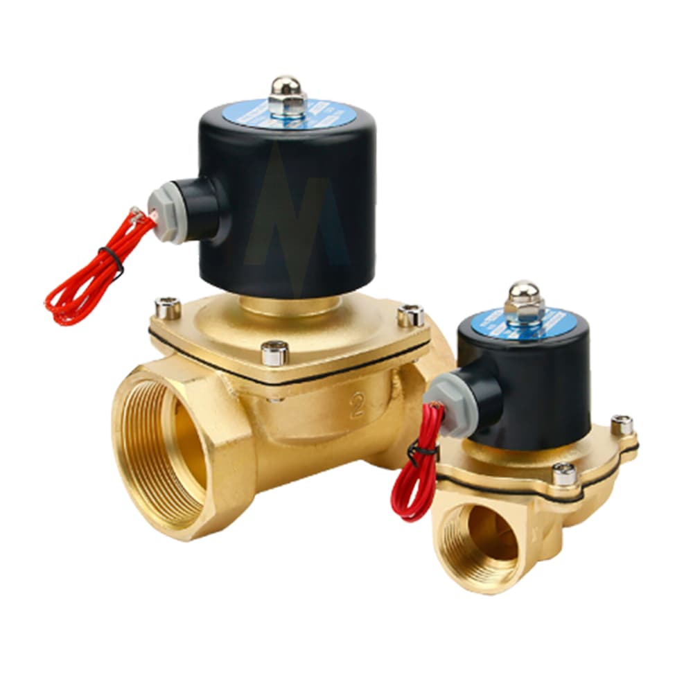 วาล์วโซลินอยด์ วาล์วไฟฟ้า วาล์วน้ำ ทองเหลือง แบบปกติปิด 12V 24V 220VAC Solenoid valve รูปที่ 9