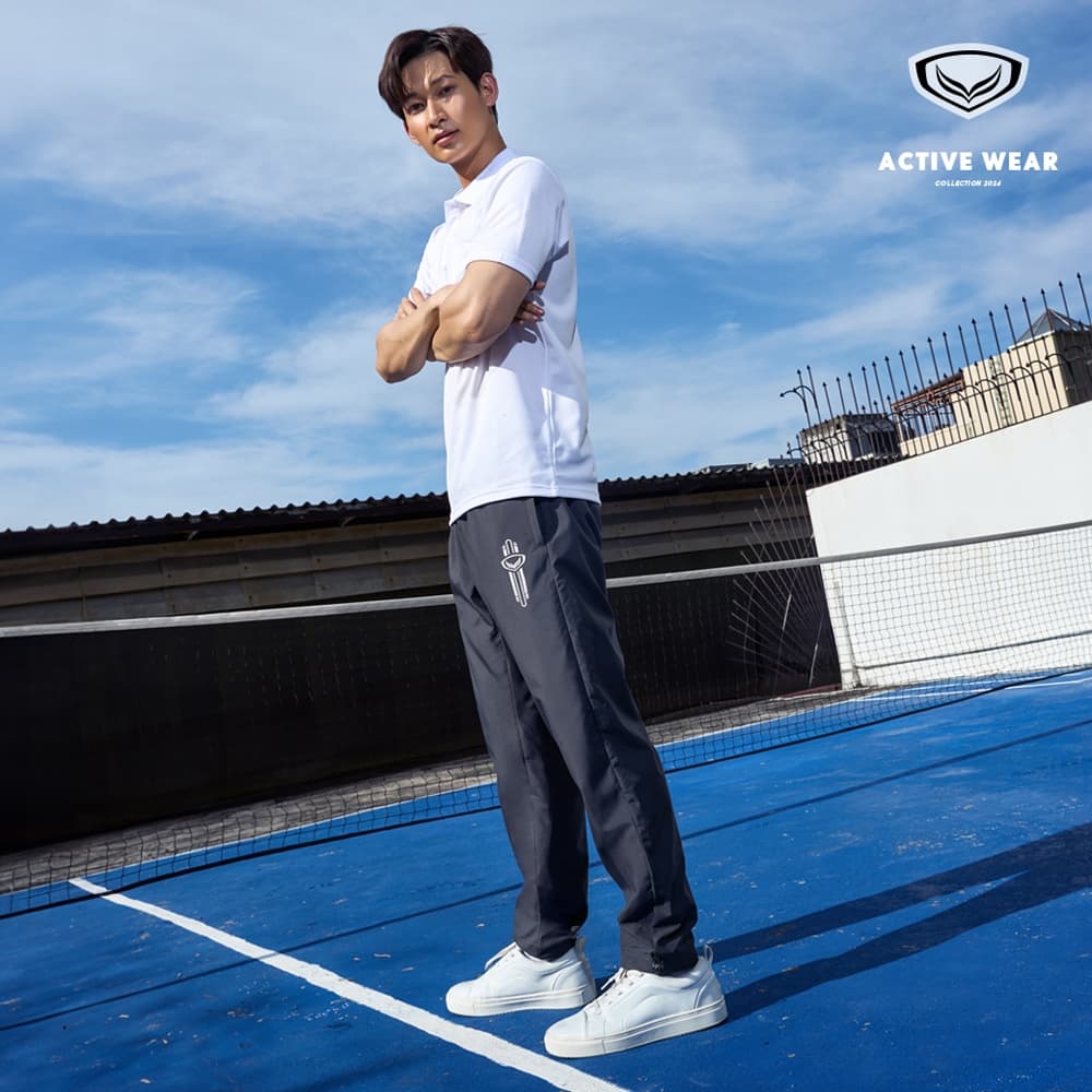 GRAND SPORT กางเกงแทร็คสูทพิมพ์ลายโลโก้ รหัส : 010235 รูปที่ 4