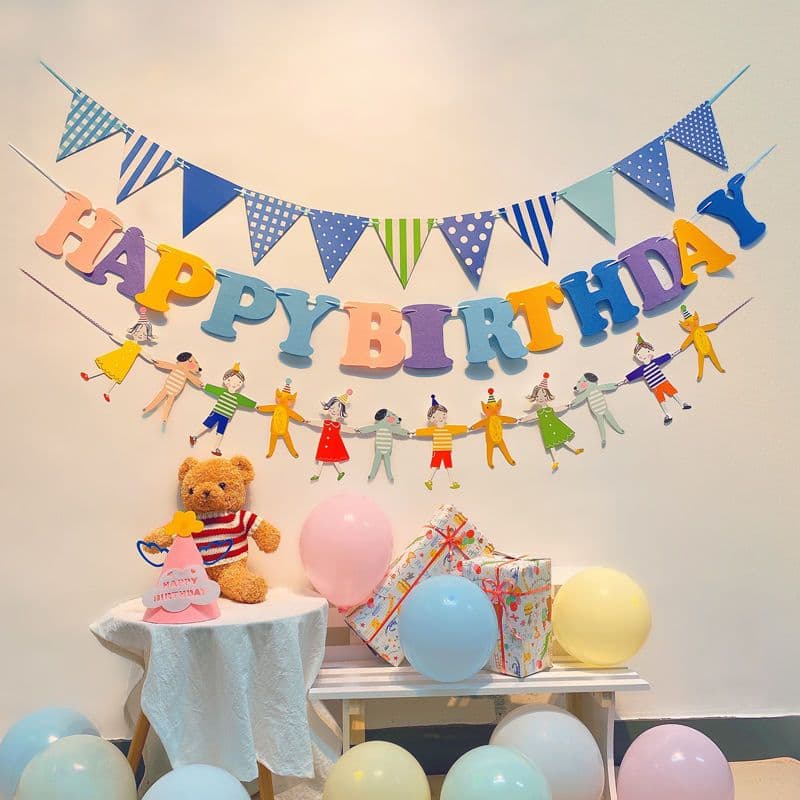 Ladybug แบนเนอร์วันเกิด ป้ายวันเกิด ข้อความ Happy Birthday ธงตกแต่ง มีหลายแบบ รูปที่ 7