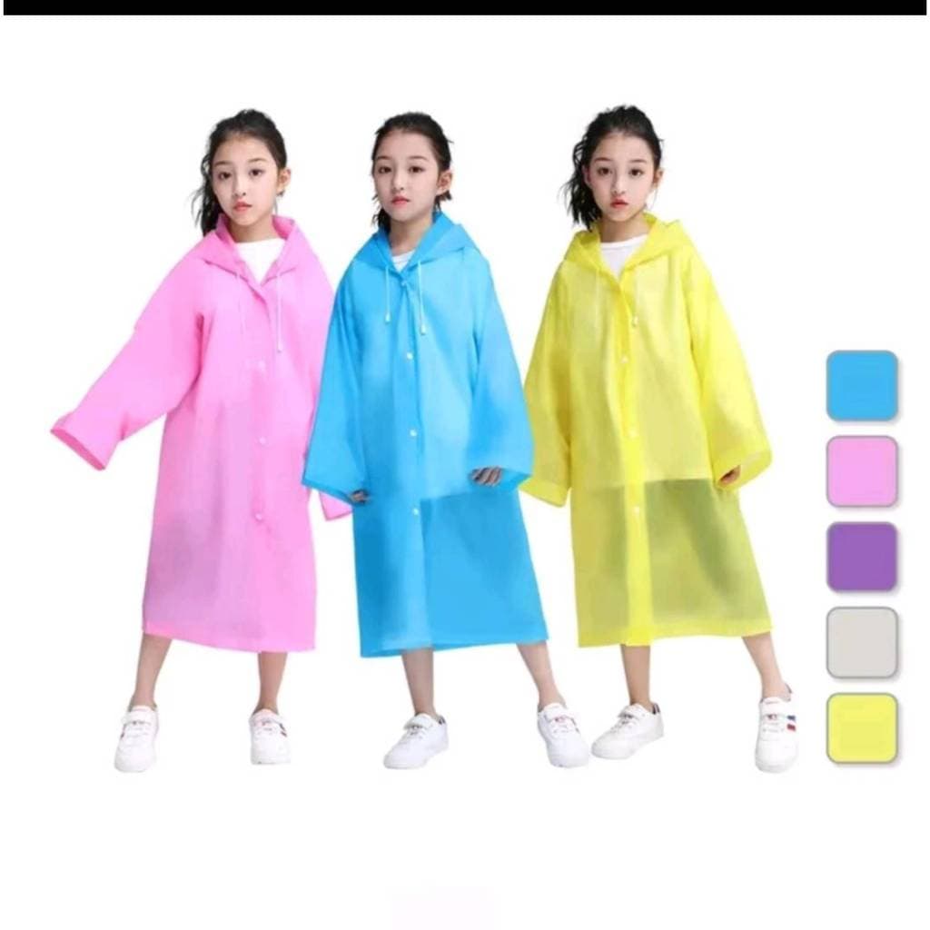 เสื้อกันฝนแฟชั่น ชุดกันฝนเด็กจีน เเบบพกพา กันน้ำ แบบหนา มีสินค้า รูปที่ 3