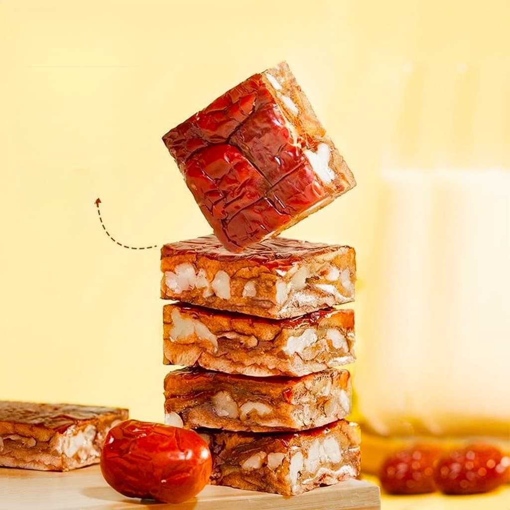 Yuumi_snack พายพุทราจีนสอดใส้วอลนัท เกรดพรีเมียมนำเข้า หวานธรรมชาติ พุทราสอดไส้วอลนัทธรรมชาติพร้ ไร้น้ำตาล ไร้สารกันบูด รูปที่ 6
