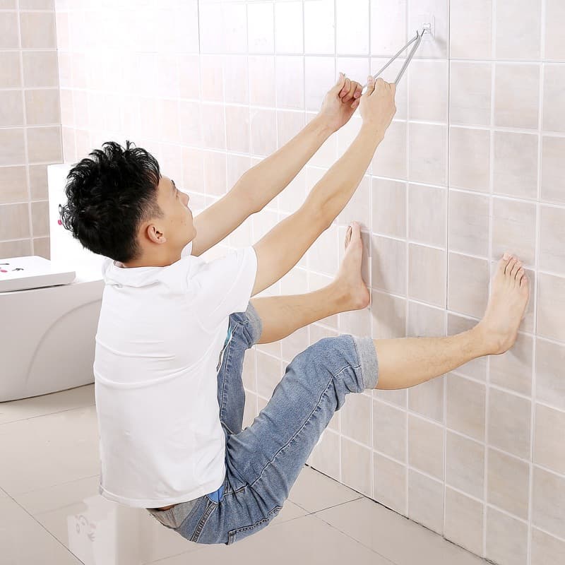 ตะขอติดผนัง ตะขอแปะผนัง หมุดตะขอใส ตะขอแขวนของ DIY ที่แขวนไม้กวาด Magic Hook สติ๊กเกอร์ติดผนัง ที่แขวนของ รูปที่ 2