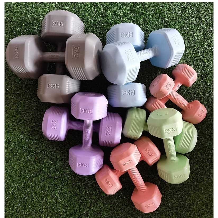 KUS ดัมเบล 5 kg ผู้ชาย / ผู้หญิง ที่ยกน้ำหนัก ดัมเบลออกกำลังกาย 1kg/2kg/3kg/4kg dumbbell set รูปที่ 9