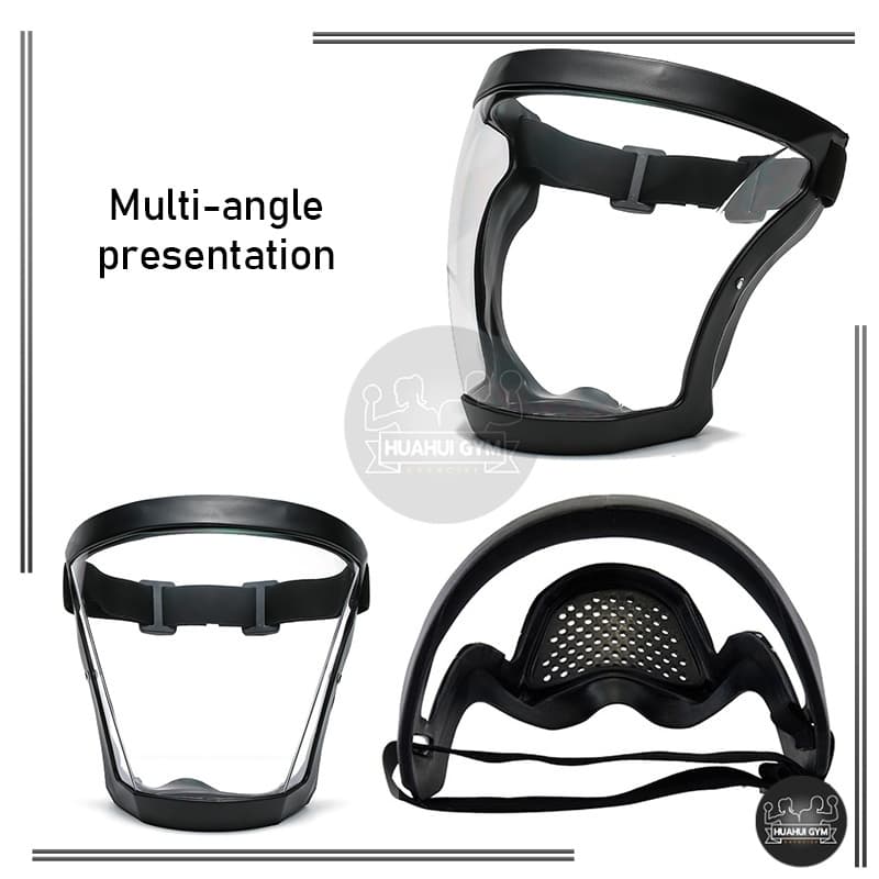 เต็มหน้า เฟสชิว face shield PC ไม่ขึ้นฝ้า กีฬาปั่นจักรยานเฟสชิว ป้องกันแสงแดด กันฝ หน้ากากป้องกัน แบบดี กระจกแข็งแรง แบบ รูปที่ 7