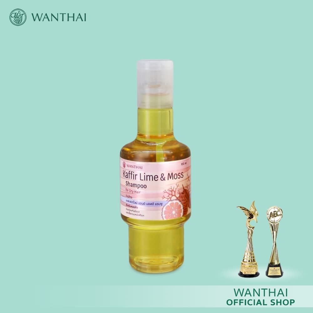 Wanthai เคฟเฟอร์ไลม์ & มอสส์ แชมพู l มะกรูด ลดอาการคัน ขจัดรังแค รักษาเชื้อราบนหนังศีรษะ รูปที่ 6