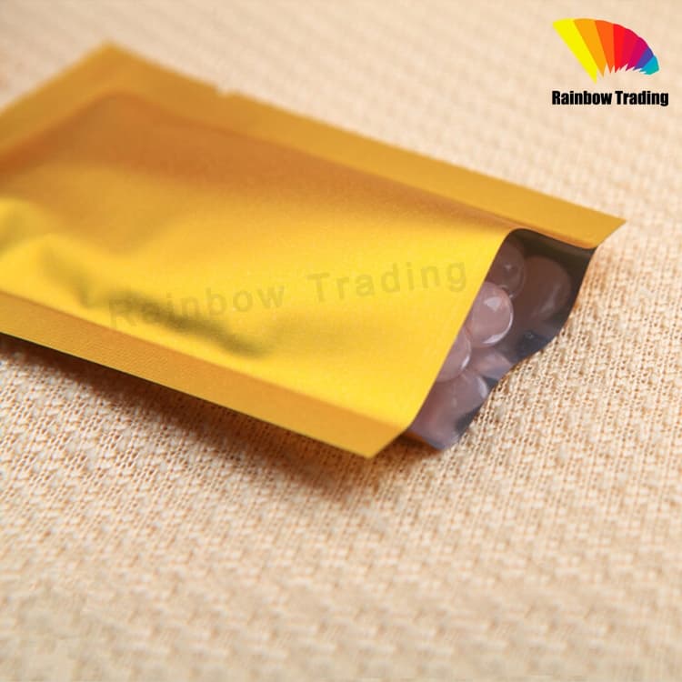ราคาส่ง !! ซองซีล 3ด้าน ฟอยล์ สีทอง ตั้งไม่ได้ :CU รูปที่ 3