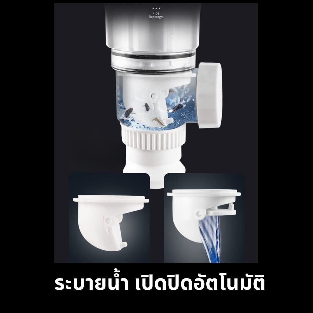 ท่อน้ำทิ้งอเนกประสงค์ สายน้ำทิ้ง สะดืออ่าง กันกลิ่น ยืดได้ใช้ได้ทั้งอ่างล้างหน้า อ่างล้างมือ ห้องน้ำ รูปที่ 5