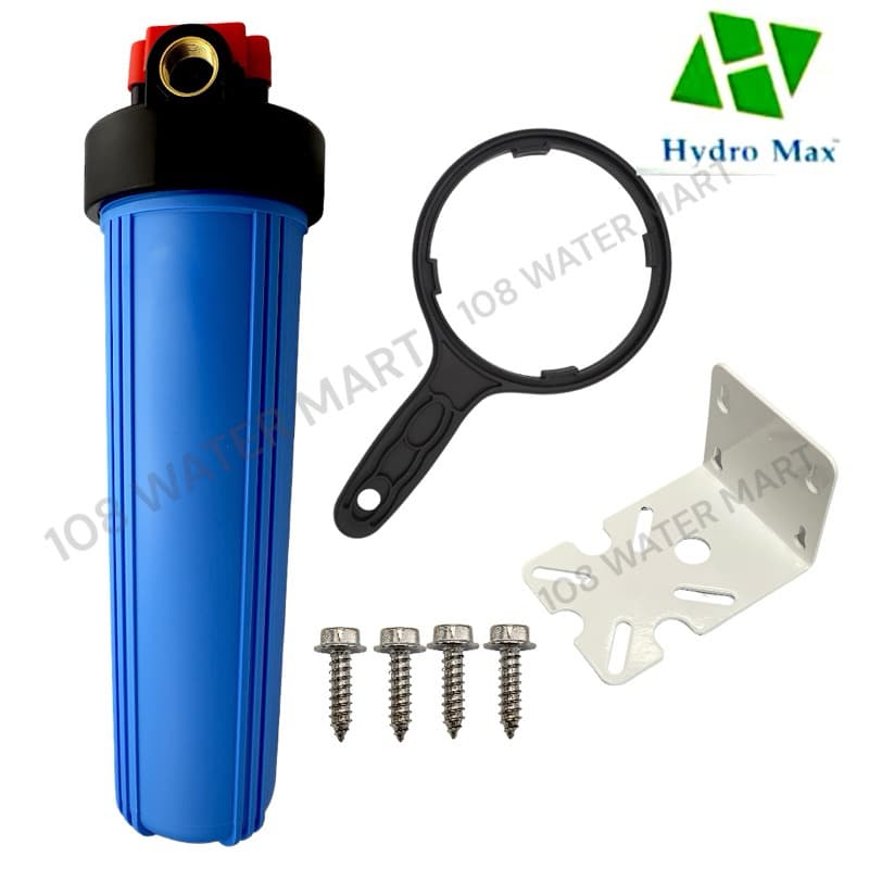 เฮ้าส์ซิ่ง 20 นิ้ว บิกบลู Big Blue Housing Hydromax 2โอริง เกลียวทองเหลือง เกลียวพลาสติก 1" เครื่องกรองน้ำใช้ กระบอกกรอง รูปที่ 8