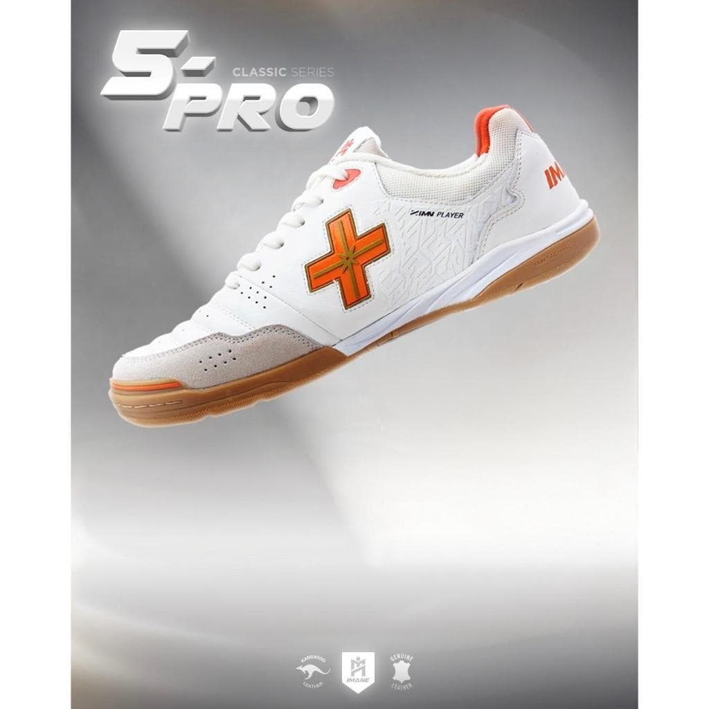 รองเท้าฟุตซอล IMANE FUTSAL 5PRO NAPPA IMF1 002] รองเท้าหนังแท้ บาลานซ์น้ำหนักได้ดี IMANE x Mini Mall รูปที่ 5