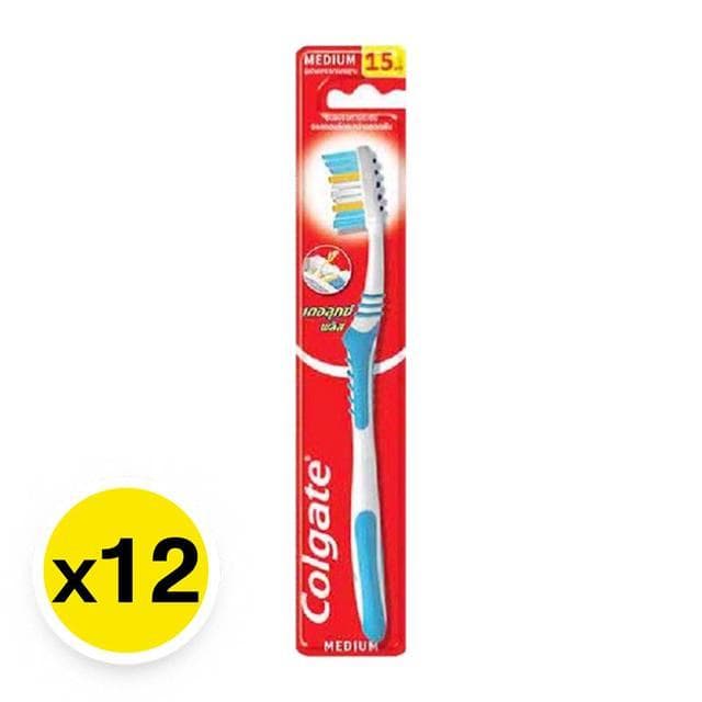 Colgate แปรงสีฟัน เดอลุกซ์ พลัส แพ็ค 12 ชิ้น รูปที่ 3