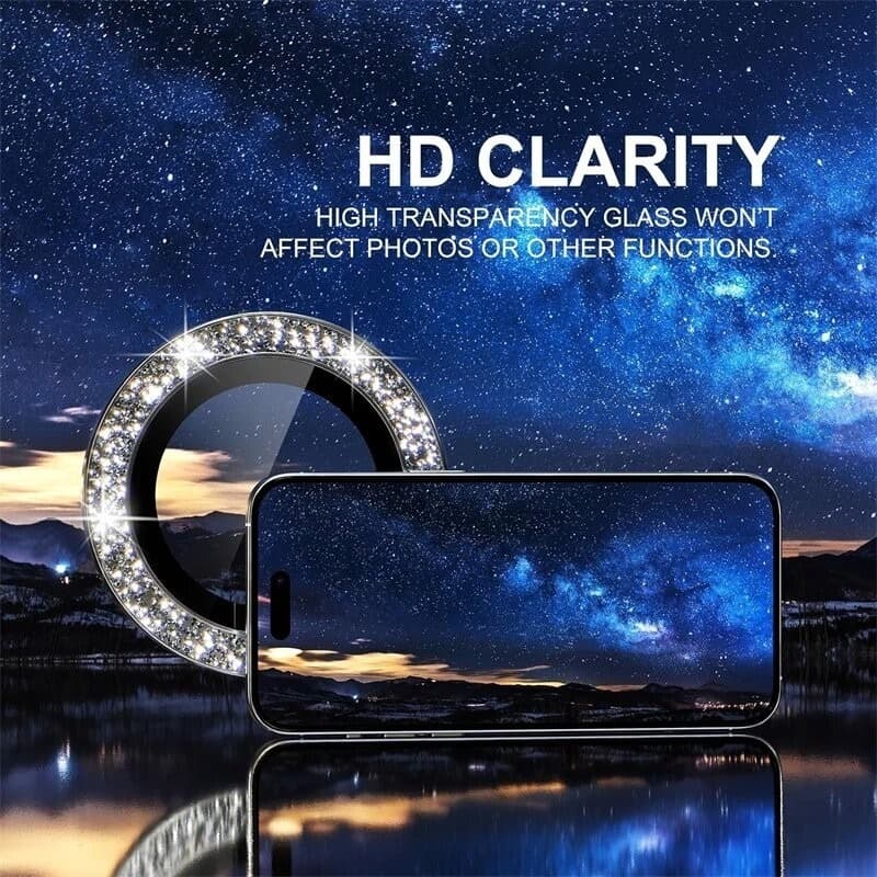 วงแหวนโลหะปกป้องเลนส์กล้อง For iPhone 11 13 15 14 12 16 Pro Max 13 Mini 15 Plus พร้อมกระจกนิรภัย รูปที่ 9