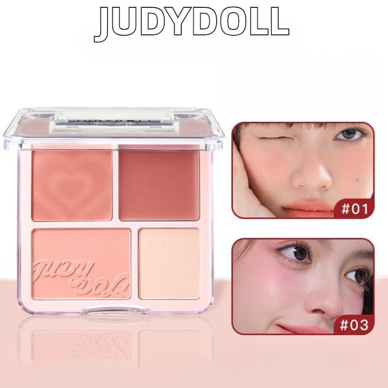 JUDYDOLL Blush & Highlight บลัชออนและไฮไลท์ สีสวย ทนทานตลอดเวลา กันน้ำ 9g รูปที่ 1