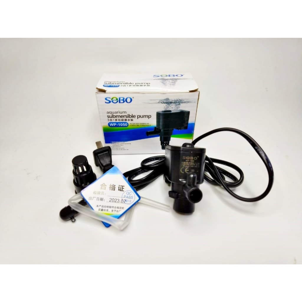 ปั๊มตู้ปลา น้ำพุ น้ำตก พญานาค SOBO WP1050 / WP1150 / WP1250 / WP1650 / WP2550 / WP3550 / WP4550 ปั๊มน้ำคุณภาพ รูปที่ 2