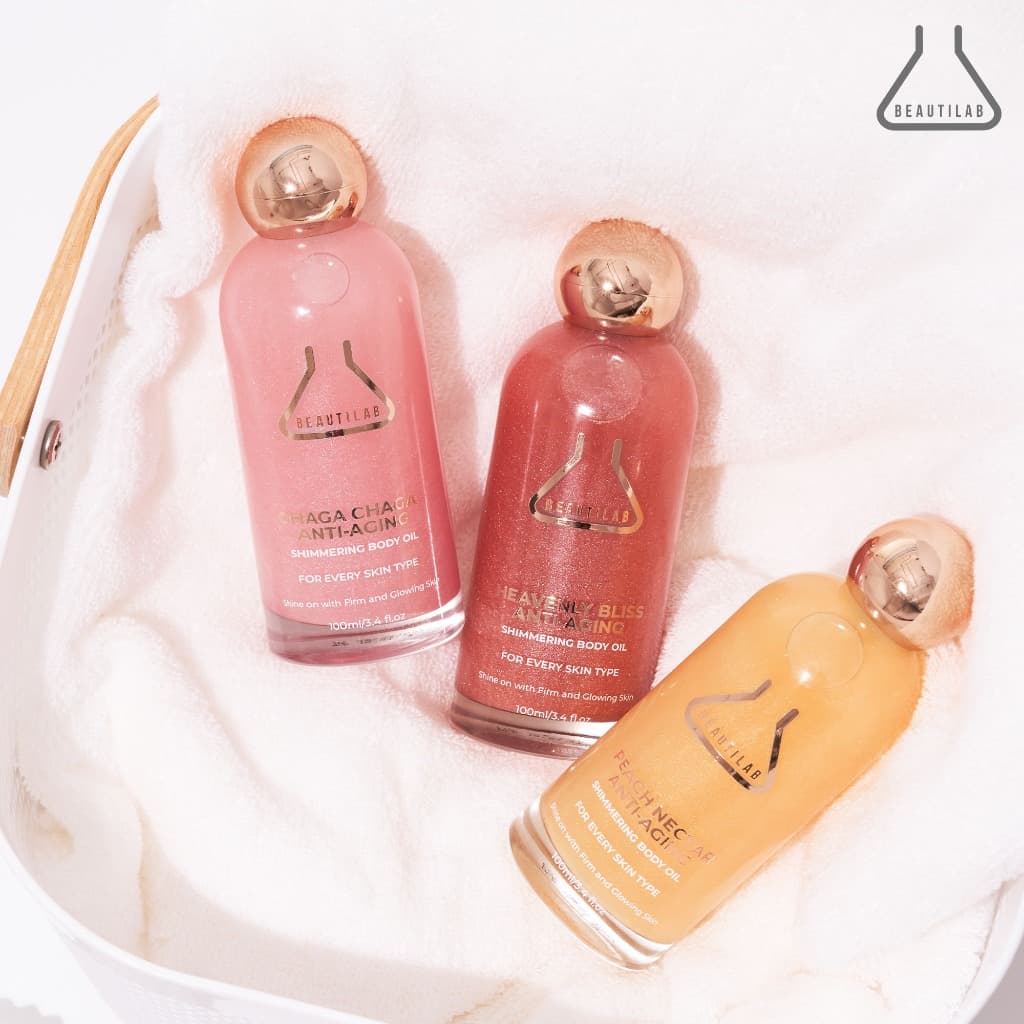 BEAUTILAB Anti-Aging Shimmering Body Oil บอดี้ออยล์บำรุงผิวโกลว์สวย นุ่มชุ่มชื้น ดูเปล่งประกาย รูปที่ 8