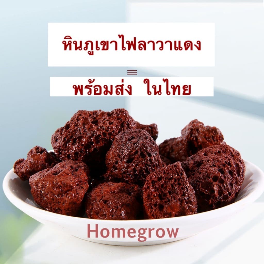 หินภูเขาไฟลาวา หินลาวาดำ หินลาวาแดง | ผสมดินปลูก โรยหน้ากระถาง ใส่บ่อปลา รูปที่ 8