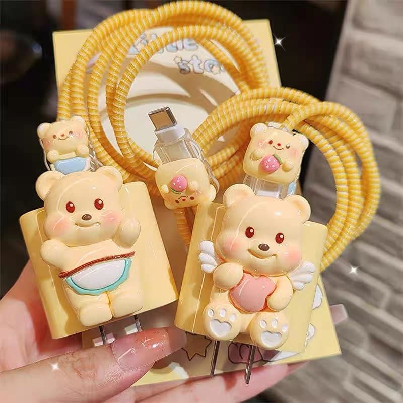 เคสหัวชารจ์ ที่กันสายหัก ตัวถนอมสายชารจ์ ขนาด18w 20w ชุด5ชิ้น สินค้า จากไทยค่ะ รูปที่ 7